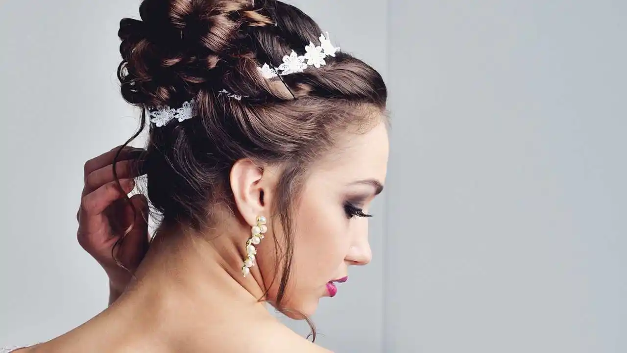 Beautiful wedding hairstyle