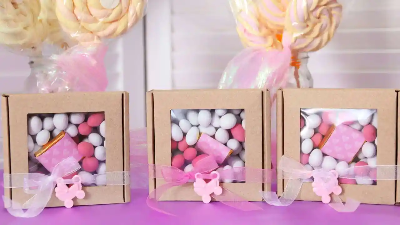 Wedding favors beautifully packed