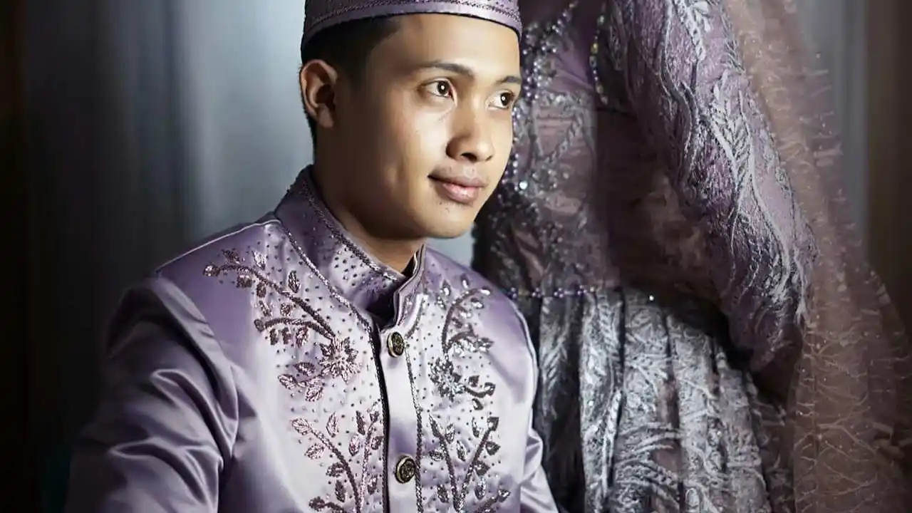 groom traditional Malay suit