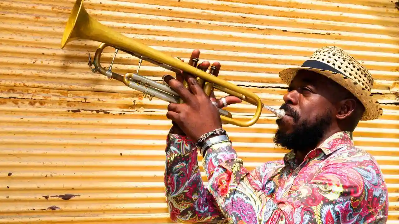 musician with a trumpet